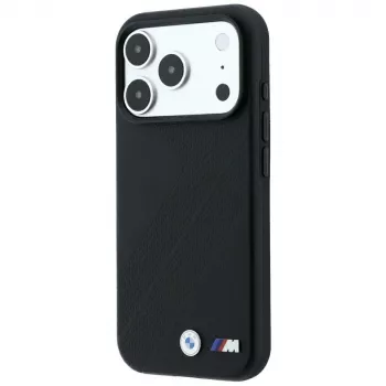 BMW M Tire Track metāla logo MacSafe maciņš iPhone 18 Pro Max / 17 Pro Max - Melns