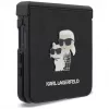 Karl Lagerfeld Karl & Choupette Saffiano Pins Maciņš Samsung Galaxy Z Flip8 - Melns
