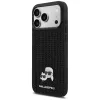 Karl Lagerfeld Rhinestones Karl & Choupette Pin Maciņš iPhone 17 Pro Max - Melns