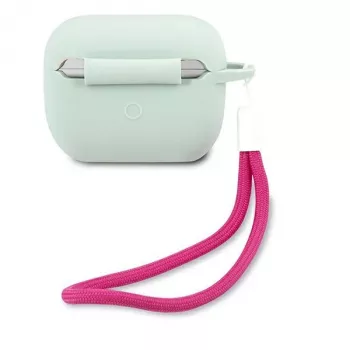 GUESS Vintage silikona maciņš AirPods Pro - zili fuksija