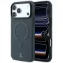 Mercedes Leather 3D MagSafe Maciņš iPhone 18 Pro Max / 17 Pro Max - Antracīts