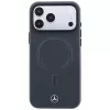 Mercedes Leather 3D MagSafe Maciņš iPhone 18 Pro Max / 17 Pro Max - Antracīts