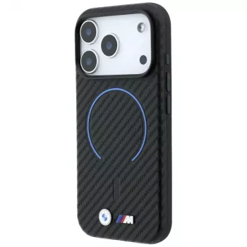 BMW M Carbon Printed Ring MacSafe maciņš iPhone 18 Pro Max / 17 Pro Max - Melns