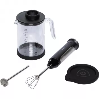 Graef MS 202 Indukcijas piena putotājs, 200 ml putošanai / 350 ml karsēšanai, Nerūsējošais tērauds, Sudrabs