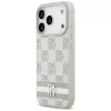 DKNY Checkered ar Drukātām Svītrām Maciņš iPhone 17 Pro - Bēšs
