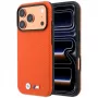 BMW M Quadrille Kevlar metāla logo MacSafe maciņš iPhone 18 Pro / 17 Pro - oranžs