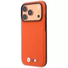 BMW M Quadrille Kevlar metāla logo MacSafe maciņš iPhone 18 Pro / 17 Pro - oranžs