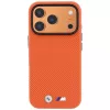 BMW M Quadrille Kevlar metāla logo MacSafe maciņš iPhone 18 Pro / 17 Pro - oranžs