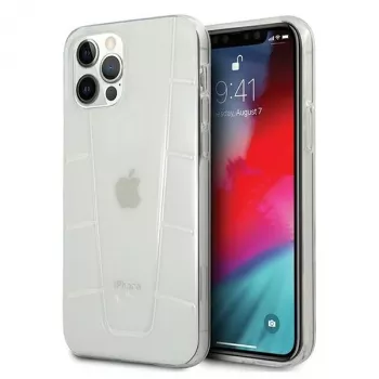 Mercedes-Benz MEHCP12LCLCT iPhone 12 Pro Max caurspīdīgs cietais vāciņš Transparent Line