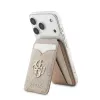 GUESS 4G Stand & Mirror MagSafe maciņš iPhone - Rozā