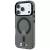 BMW M IML Glossy Metal Logo & Trims MagSafe Maciņš iPhone 18 Pro / 17 Pro - Melns