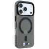 BMW M IML Glossy Metal Logo & Trims MagSafe Maciņš iPhone 18 Pro / 17 Pro - Melns
