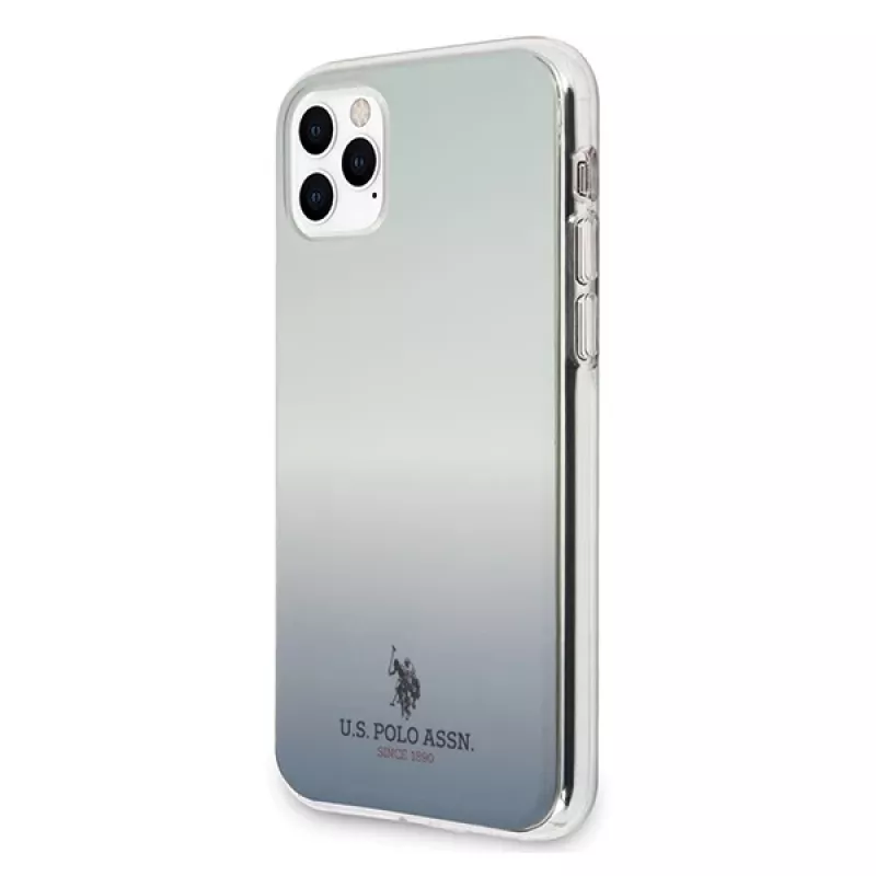 U.S. POLO ASSN. US Polo USHCN58TRDGLB iPhone 11 Pro zils gradients aizmugurējais vāciņš