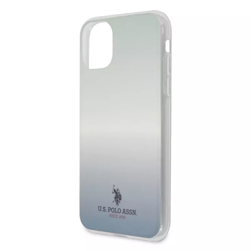 U.S. POLO ASSN. US Polo USHCN58TRDGLB iPhone 11 Pro zils gradients aizmugurējais vāciņš