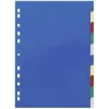 DURABLE 674027 A4 dokumentu starplikas 1-10, polipropilēns, 10 daļas, universālā perforācija, dažādas krāsas