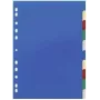 DURABLE 674027 A4 dokumentu starplikas 1-10, polipropilēns, 10 daļas, universālā perforācija, dažādas krāsas