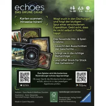 Ravensburger echoes Das grüne Grab Audio Mystery spēle