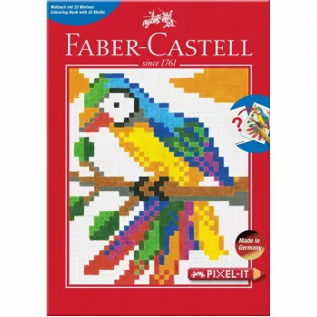 FABER-CASTELL Pixel-it krāsojamā grāmata ar 32 motīviem (201572)