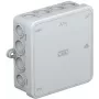 OBO A 14 kabeļu sadales kārba 100x100x38 mm gaiši pelēka RAL 7035 IP55