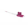 SYNERGY21 OM4 LC-LC Duplex Uniboot Push-Pull optiskā šķiedras lēciena kabelis, 5m, Aqua, LSZH, 2mm