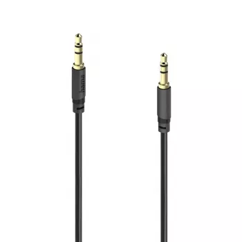 Hama Basic Line 3,5 mm Jack Audio kabelis, vīrietis-vīrietis, 3 m, melns