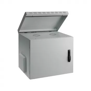 EFB 19 inch sienas skapis 9U, dziļums 450mm, IP55, salikts, RAL7035 pelēks