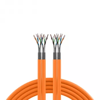 EFB Elektronik INFRALAN Cat.7 1000 AWG23 S/FTP 2x4P CPR Eca Oranžs 100m instalācijas kabelis