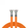 EFB Elektronik INFRALAN Cat.7 1000 AWG23 S/FTP 2x4P CPR Eca Oranžs 100m instalācijas kabelis
