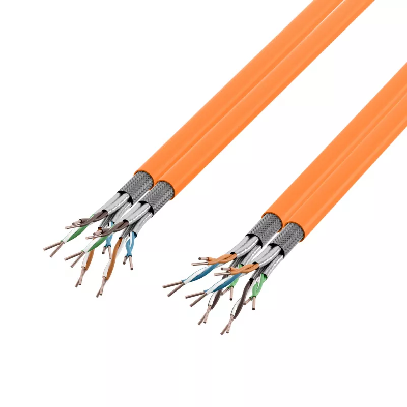 EFB Elektronik INFRALAN Cat.7 1000 AWG23 S/FTP 2x4P CPR Eca Oranžs 100m instalācijas kabelis
