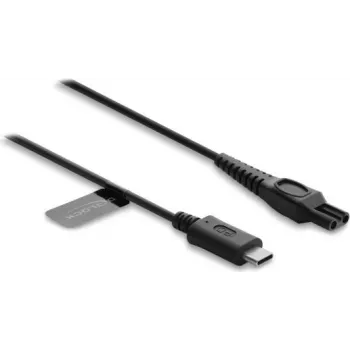 Delock USB Type-C lādēšanas kabelis 15 V elektriskajiem skuvekļiem, saderīgs ar Philips OneBlade Pro 360 HQ7 HQ8 HQ9 sērijas rezerves kabelis 1 m