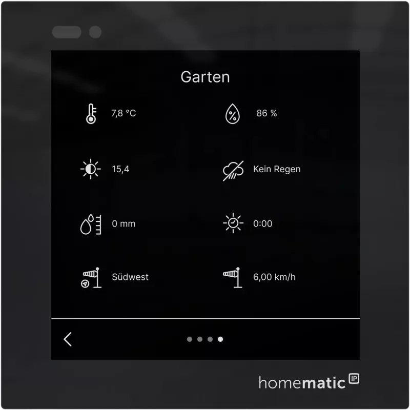 Homematic IP Glasdisplay - plus (HmIP-WGD-PL) viedās mājas skārienvadības displejs