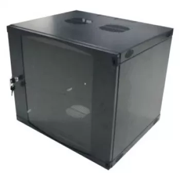 LogiLink 19 inch sienas skapis 6U, plakanais iepakojums, melns (RAL 9005)