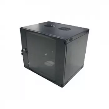 LogiLink 19 inch sienas skapis 6U, plakanais iepakojums, melns (RAL 9005)