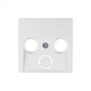 Berker 12031909 centrālā plāksne SAT/antenas kontaktligzdai, Polar White, S.1/B.1/B.7