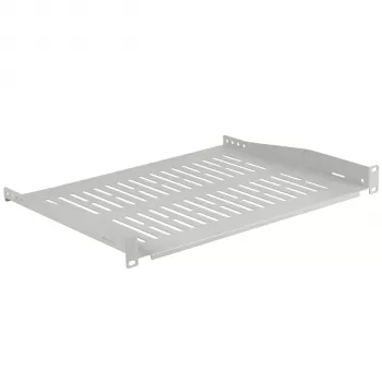 EFB Elektronik 19 inch 1U fiksētais plaukts, 350 mm dziļš, 10 kg slodze, gaiši pelēks RAL 7035