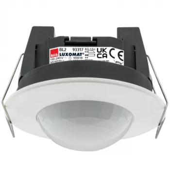 BEG BRCK LUXOMAT BL-2-DE griestu iebūvējamais PIR kustības detektors, 360°, 2300 W, balts