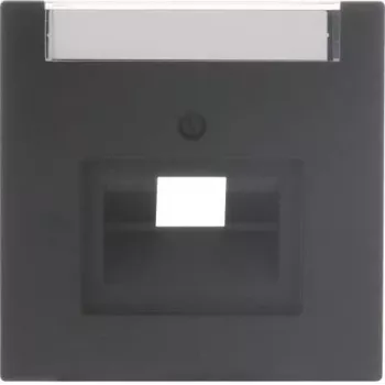 Busch-Jaeger future® linear 1-vietas centrālais vāciņš UAE/IAE ar marķējuma lauku, Studio White