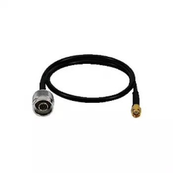 LogiLink WL0104 WLAN Pigtail kabelis, N-Type uz RP-SMA, 0,5 m, melns