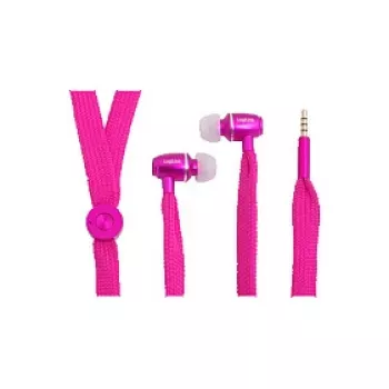 LogiLink Stereo In-Ear austiņas ar mikrofonu, 3,5 mm, rozā