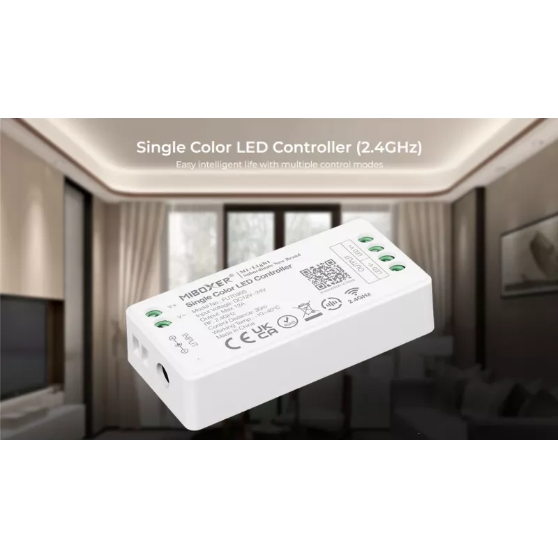 MIBOXER FUT036S vienkrāsas 2.4G LED dimmera kontrolieris DC12-24V