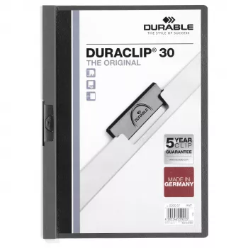 DURABLE DURACLIP 30 A4 klipu mape zilā krāsā