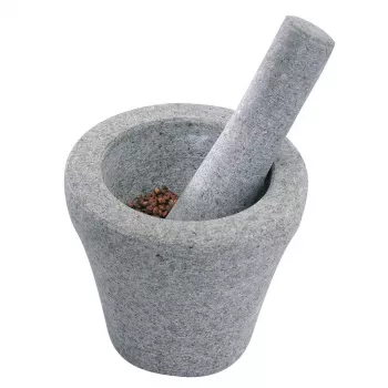 GEFU VESTO Granīta java un piesta komplekts, 350 ml, dabīgi pelēks
