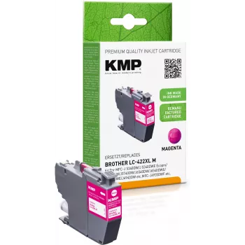 KMP pārstrādāta magenta tintes kasetne Brother MFC-J5340DW (LC422XLM, 1500 lapas)