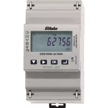 Eltako DSZ16DE-3x100A Trīsfāžu enerģijas skaitītājs, tiešais mērījums, nekalibrēts, 100 A