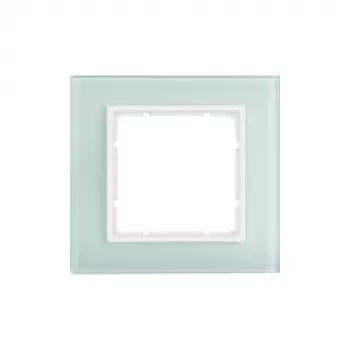Berker B.7 Glass 1-Gang vāka rāmis Polar White