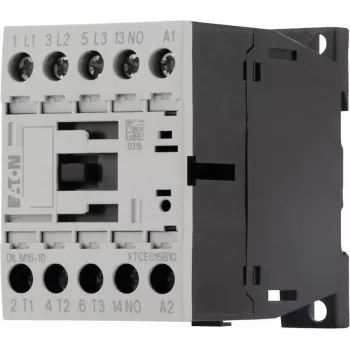 Eaton DILM15-10 24 V līdzstrāvas jaudas kontaktors, 3 polu, 15 A, 7,5 kW, 1 NO palīgkontakts