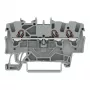 WAGO 2001-1301 3 vadu caurlaides spaiļu bloks, 1,5 mm², Push-in CAGE CLAMP, Ex e II, pelēks