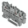 WAGO 2001-1301 3 vadu caurlaides spaiļu bloks, 1,5 mm², Push-in CAGE CLAMP, Ex e II, pelēks