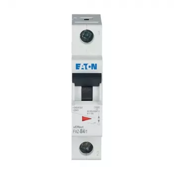 EATON FAZ-B4/1 Miniature Circuit Breaker 4A 1-Pole B-Characteristic 10kA