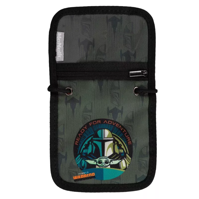 McNeill Star Wars The Mandalorian krūšu soma – melna un pelēka